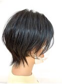 20代30代40代ショートウルフ/マッシュウルフ/丸みボブウルフ艶髪