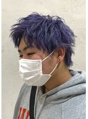 ブリーチカラー メンズ メンズハイトーン パープル 紫