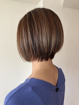 ヘアースペースブルーム プリュス 石橋店(HAIR SPACE BLOOM plus) 【石橋/ハイライトカラー】デザインカラー白髪ぼかしハイライト