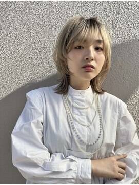 アデプト 綾瀬店(adept) ハイトーンウルフカット【綾瀬/北千住/亀有】