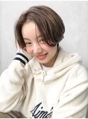 【Un ami】前髪なしセンターパートショートスタイル　衣川　◇