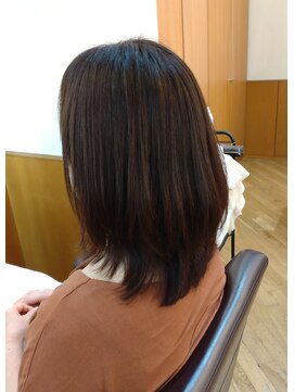 松本平太郎美容室 浦安店 簡単スタイリング/大人ミディアムローレイヤー/30代40代50代60代
