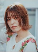 A BY WHO 江坂/外はねボブ/Wカラー
