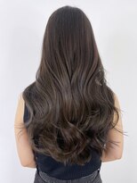 アイティーバイアルバム 松戸店(IT by ALBUM)&nbsp;秋色オリーブカラー透明感カラーウルフレイヤーロング_ba529051