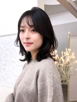 アンフィニー 銀座(ANFINI) 黒髪/ボブルフ/ネビージュ/小顔/ワンレン/銀座/髪質改善/前髪