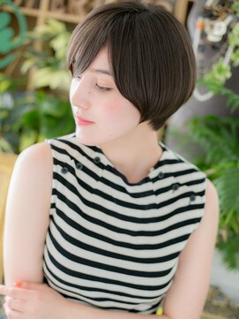 カバーヘア ブリス 戸田公園西口店(COVER HAIR bliss) オリーブグレージュ大人ボブ束感ショートc6戸田公園30代40代50代