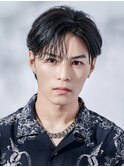 韓国ニュアンスパーマシャドウパーマワックスなしセンターパート