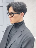 フレームプラス なんば駅前店(FRAME+) 大人の脱ツーブロ感ヘア黒髪