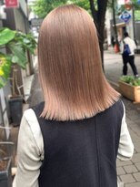 ローレンアンドパレード 並木坂店(Lauren&Parade)&nbsp;beigeblonde ベージュ ブリーチ　ダブルカラー 切りっぱなし