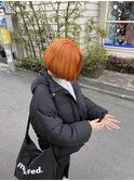 オレンジ×ボブ