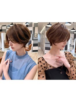 髪質や骨格&毛流れを計算したショート☆前髪&顔周りレイヤーカットで小顔を叶える[レイヤー/ショート/新宿]
