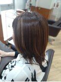 【立川　ミディアムレイヤー ハイライト 30代40代50代】