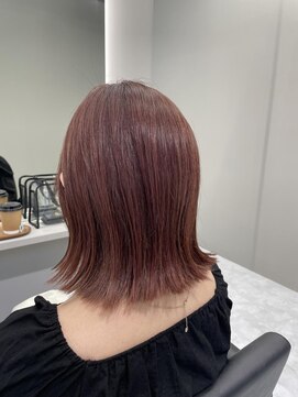 バディ 中野駅前店(BUDDY) 外ハネ×ピンクベージュ【中野/新中野/東中野/ブリーチなし】