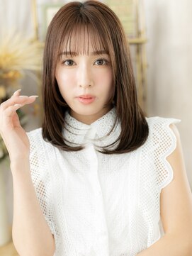 カバーヘア ブリス 志木南口駅前店(COVER HAIR bliss) シースルーバング小顔艶感ストレートレイヤーc7志木代30代40代