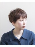 マッシュショート/ブリーチなし/アッシュベージュ/豊橋/豊川
