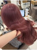 くびれヘア/アプリコットオレンジ/夏のヘアアレンジ/茅ヶ崎