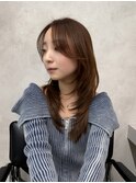 ブリーチなしダブルカラー/レイヤー/縮毛矯正/髪質改善/学割U24