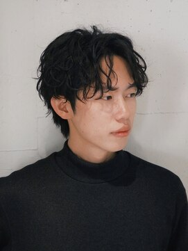 アレアル 広島並木通り店(ALEAR) センターパート/スパイラルパーマ/メンズパーマ