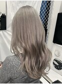 ＊ハッシュカットグレージュデザインカラーツートンカラー