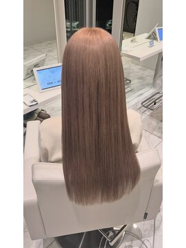 ザザアオヤマ(ZA/ZA AOYAMA) 【ブリーチあり！】ほんのりピンクベージュ