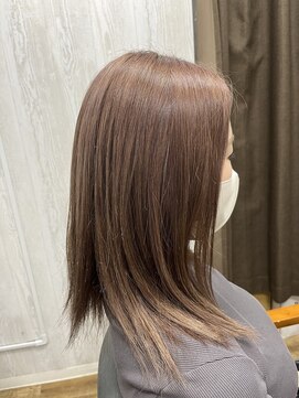 テーラヘアー 高座渋谷店(TELA HAIR) 【くすみブリーチカラー】ミディアム×暖色ベージュ