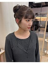 アマーク(a mark)&nbsp;【小川　結女花】ダブルカラーでチョコレートベージュ