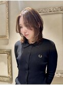 顔周り 韓国 前髪 レイヤー ウルフ ハッシュ 学割 立川