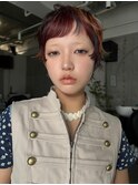 天神 レイヤーカット 顔まわりレイヤー 艶カラー
