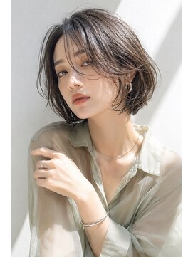 アッシュ 学芸大学店(Ash) ショートボブ/大人女性/白髪ぼかし/グレーアッシュ/脱白髪染め