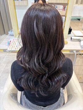 アッシュ 仙川店(Ash) 30代40代50代秋カラー色持ちボルドーブラウンレイヤーカット
