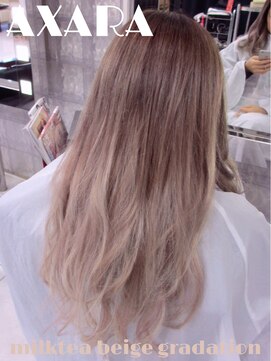 アザラ(AXARA) 【 AXARA 海老名 】ミルクティーベージュ・グラデーション
