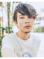 ベル 表参道店(Belle)&nbsp;Belleメンズ　サイドパートのセミウエットスタイル【Belle表参道