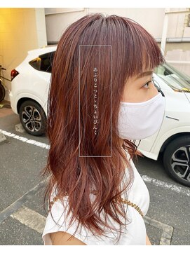リンク ヘアスペース(Link hair space) 【Link】[お客様スタイル160]#オレンジ#ブラウン#オン眉