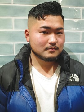 サンディーズバーバーショップ(Sandees) 七三オールバックサイドパートショートパーマアイロンパーマ