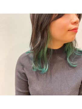 ノチ(Noci) 【Noci】Green×インナーカラー