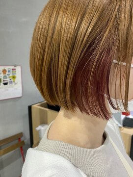 グミ(gumi) *gumi*ハイトーンカラー×インナーカラー×ピンクパープル