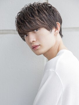 アイヴィ 表参道(IVY) 小久保style☆2wayバングフェザーバングプラチナベージュウルフ