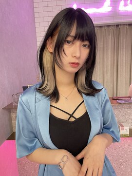 ロンド レア 天神大名店(Lond Le’a) クビレミディインナーカラー