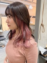 ロンド 表参道店(Lond)&nbsp;【Lond表参道倉崎涼】インナーカラーピンクが最強可愛い！