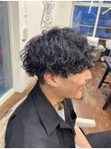 滋賀、南草津、メンズ美容室、波巻きツイストスパイラルパーマ
