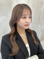 ロンドルーチェ 心斎橋(Lond luce)&nbsp;ダークアッシュ/ミディアムレイヤーカット［髪質改善/縮毛矯正］