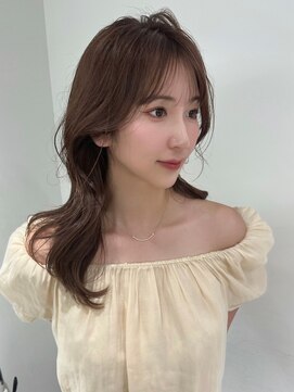 ユーフォリア 渋谷グランデ(Euphoria SHIBUYA GRANDE) ミルクティーアッシュ　顔周りレイヤー　くびれヘア　ヨシンモリ