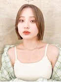 イメチェン外ハネボブ美髪ワイドバングレイヤーショート/立川