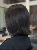 ショートカット前下がりボブショートボブグレージュカラー
