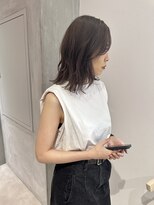 ヨーク(YOKE)&nbsp;YOKE 切りっぱなしボブ大人ボブ外ハネボブミルクティーアッシュ