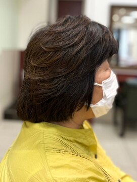 ヘアークリアー 春日部 ミセス レイヤーボブスタイル エレガントスタイル