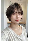 ショート/シースルーバング/似合わせ/【lana hair新宿】