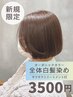 【初来店】オーガニック全体染め+サラサラトリートメント付 4.200円⇒3,500円