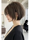 ショートボブと丸みカット
