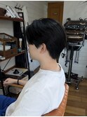 メンズセンターパート